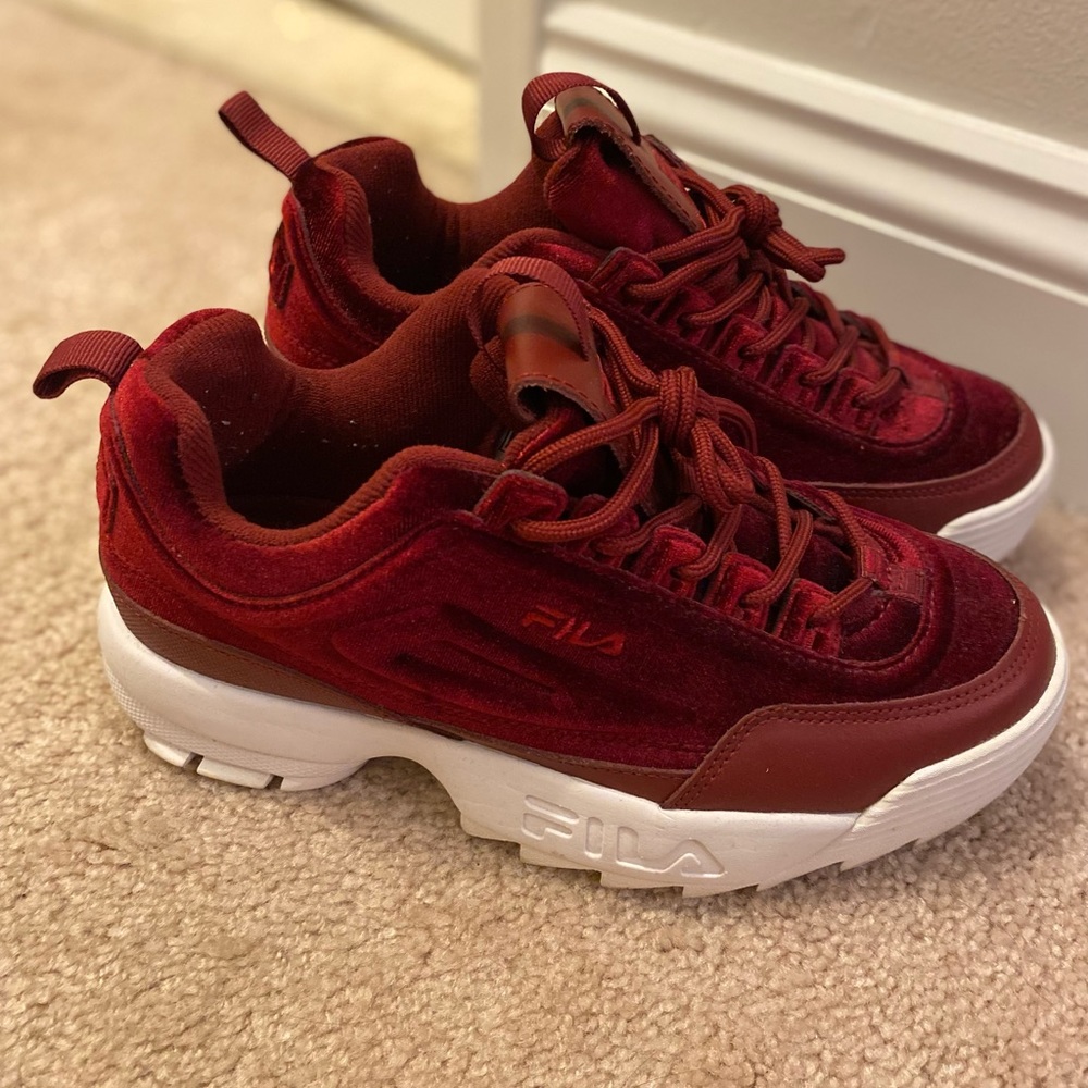 Fila Disruptor Red Velvet Sneakers